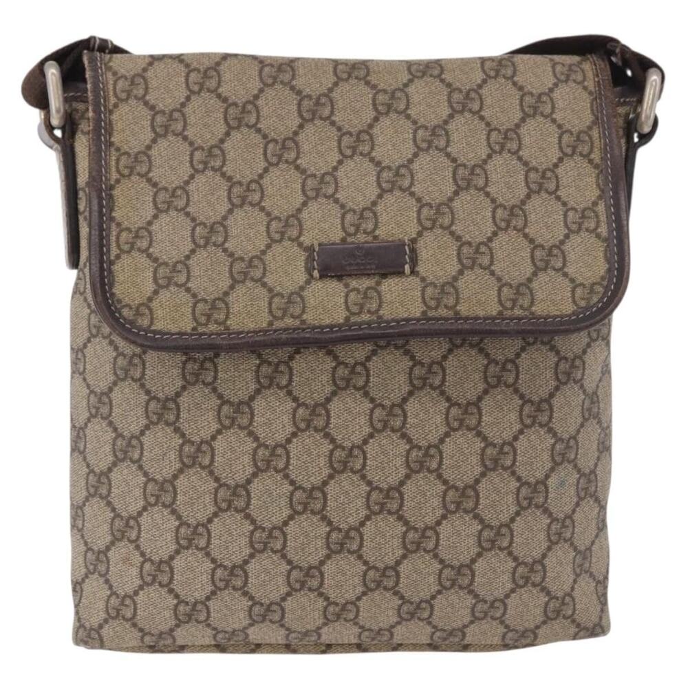 Gucci GG Supreme Shoulder Bag Beige